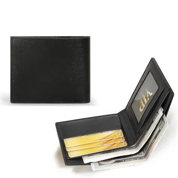 Мъжки портфейл за пари Mini Slim Leather Портфейла Rfid Bank Притежател на кредитна карта за Бизнес в минималистичен чантата за мъже 2