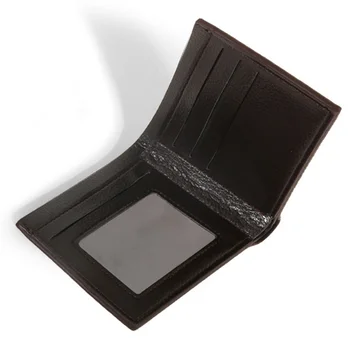 Мъжки портфейл за пари Mini Slim Leather Портфейла Rfid Bank Притежател на кредитна карта за Бизнес в минималистичен чантата за мъже 4