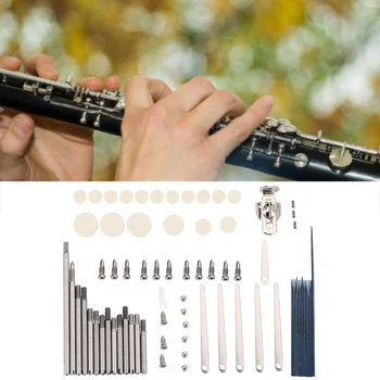 Инструменти за обслужване на кларинет Резервни Части за ремонт инструмент Комплект Пружини за кларинет Ролки Крепежни Винтове Поставка за пръстите