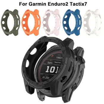 Защитен калъф от TPU, нова рамка, защитна броня, умни аксесоари, протектор на екрана, за смарт часовници на Garmin Enduro2 Tactix7