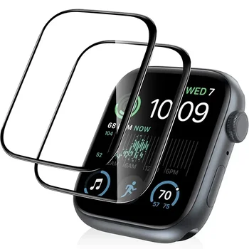 Напълно Извита Защитно фолио за дисплея на Apple Watch Ultra 2 49 мм Без Защитно Стъкло За Iwatch Серия 9 8 7 6 5 4 SE2 40 мм 41 мм 45 мм