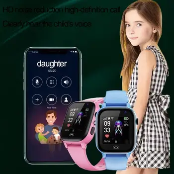 Умни часовници за начално училище, GPS-часовник със сензорен екран и карта за позициониране за снимки с висока разделителна способност, детски телефон 0
