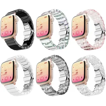 Подходящ за каишка за Apple Watch, мастило каишка за часовник Iwatch 8, лъскава каишка за часовник