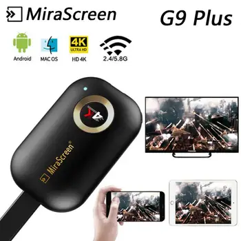 Mirascreen G9 Плюс 2,4 G/5G 4K Miracast Wifi DLNA, AirPlay TV Stick Wifi Дисплей Приемник Ключ за IOS, Android, Windows 0