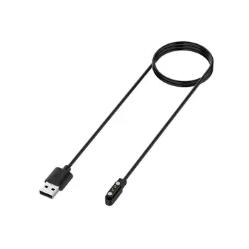 60 см Черно Зарядно Устройство за Xiaomi Haylou Solar LS05 Smartwatch USB Кабел За Зареждане на Смарт Часа Докинг Станция, Кабел Тел Зарядно Устройство Адаптер 2