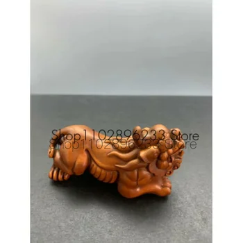 Колекция от китайски натурален чемшир ръчно изработени нежна статуетка ПИ сю подаръци 4