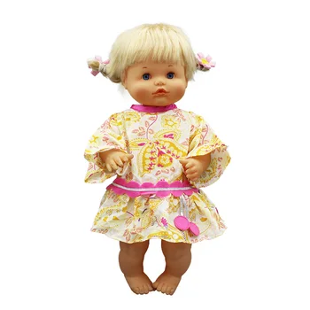 Жълта рокля Подходяща за кукла Nenuco 42 см, аксесоари за кукла Nenuco y su Hermanita