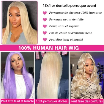 13x4 Прозрачен перука от естествена коса на дантели 613, Меден Blond, Бразилски Реми, обемна вълна, перуки от естествена коса на дантели за жени, 32 инча 3