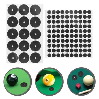 2 Листа бильярдного маса с черно петно, Маркировката точки, Етикети, слънчеви очила, аксесоари за снукър, на разположение на топки, аксесоари за тенис