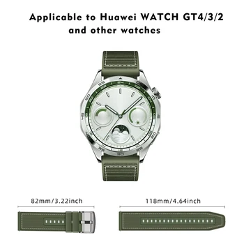 22 мм Силикон + Тъкани Каишка за Часовник Каишка за Huawei gt 4 3 2 46 мм 2д & Watch 4/3 Pro GT Runner Band Гривна Спортен Гривна Correa 1