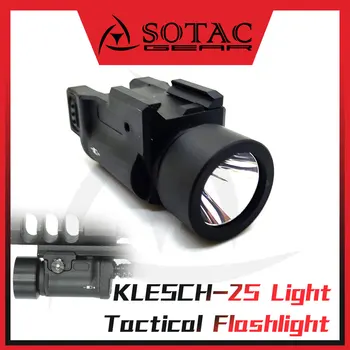 SOTAC GEAR Weapon Light LED KLESCH-2S Фенерче Подходящ е за 20 мм Рейки Outdoor Hunting Скаут Light