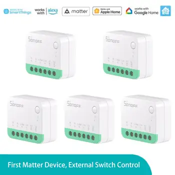 SONOFF Smart Switch MINIR4M Разпознава и работи с крайни устройства от други марки, благодарение на чип ESP32 MINIR4M Smart Switch