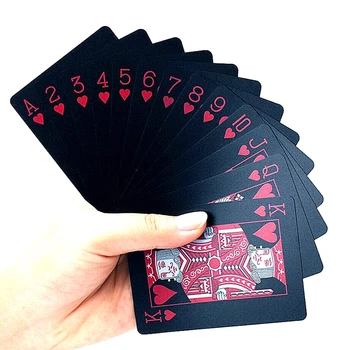 Покер Карти, Нови PVC карти за Игра за покер Пластмасов Кристал Водоустойчив Детска Посуда Устойчив Креативен Подарък Здрав Покер