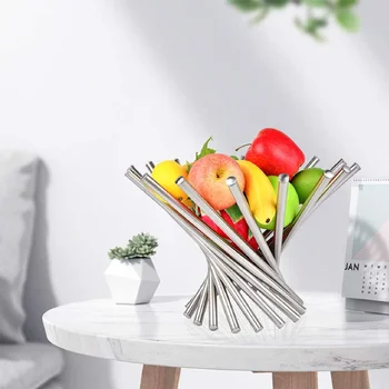 Нова Стилна Метална Поставка За Плодове Декоративна Домашната Кухня Поставка За Плодове И Зеленчуци Кошница Купата На Маса За Купата На Плота