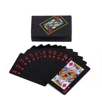 Цветни карти от матирано непромокаема пластмаса Подарък /Вечер/Семейни карти Magic Poker 57x87 мм