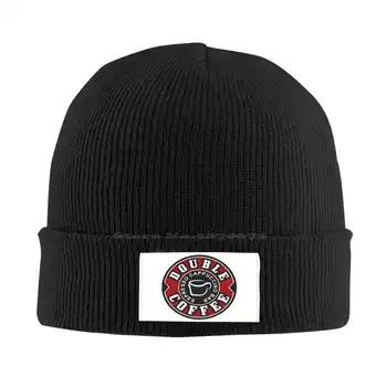 Двойна кафе графична шапка с логото, бейзболна шапка, вязаная капачка