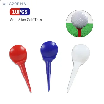 10шт пластмасови тениски за голф със защита от рязане, Тениски под формата на стола, 85 мм Тениски за голф, пирони, за да топки