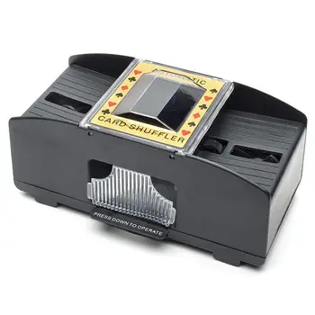 Електрическа машина за нарязване на кубчета за игра на Покер Пластмасов електрически автоматично тасовщик, за да проверите за покер карти Игра на карти, Аксесоари
