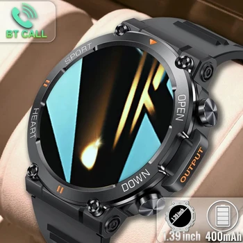 2023 Трайни военни смарт часовници за мъже за Android Xiaomi Ios Watch 100+ Спортни часа BT Call Водоустойчив Оригинални умни часовници за мъже