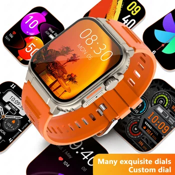 LIGE 600 ма Нови Ултра Смарт часовници Мъжки Bluetooth Предизвикателство TWS Локална Музика Спортни Часовници 1,96 