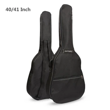 40/41-инчов акустична народна китара, чанта за бас, раница с двойни презрамки, 600D Oxford, водоустойчив китара, мек калъф за носене на живо чанта за носене