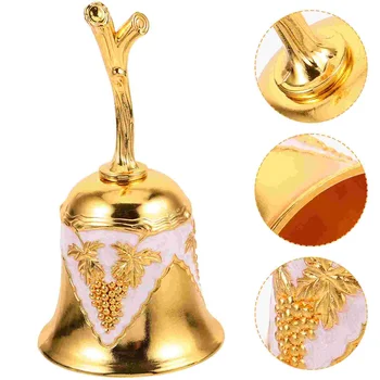 Камбанка за коледно парти в ресторанта, метална камбанка за ръкостискане, мултифункционален камбанка, коледна украса златен цвят